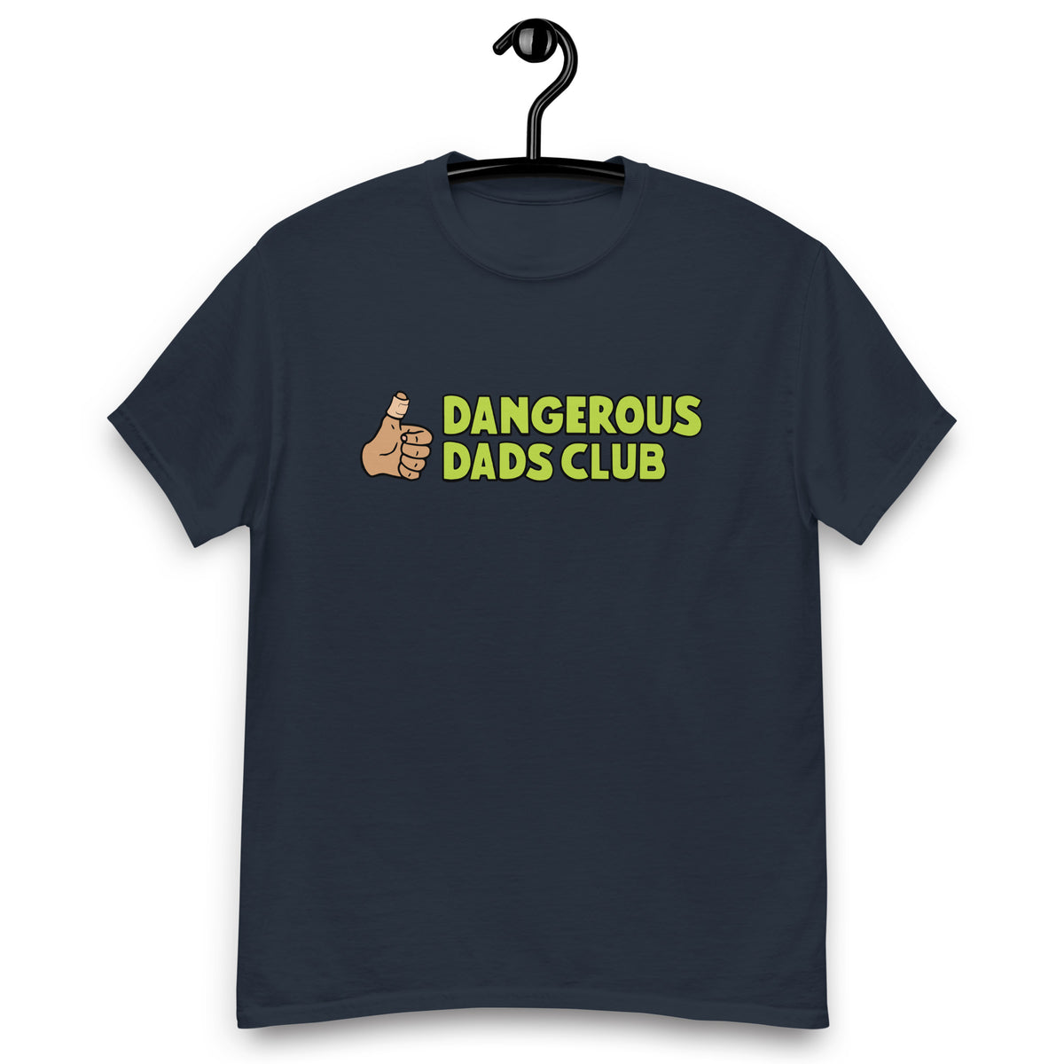 Dangerous Dads Club T-Shirt - L.green logo-tan thumb