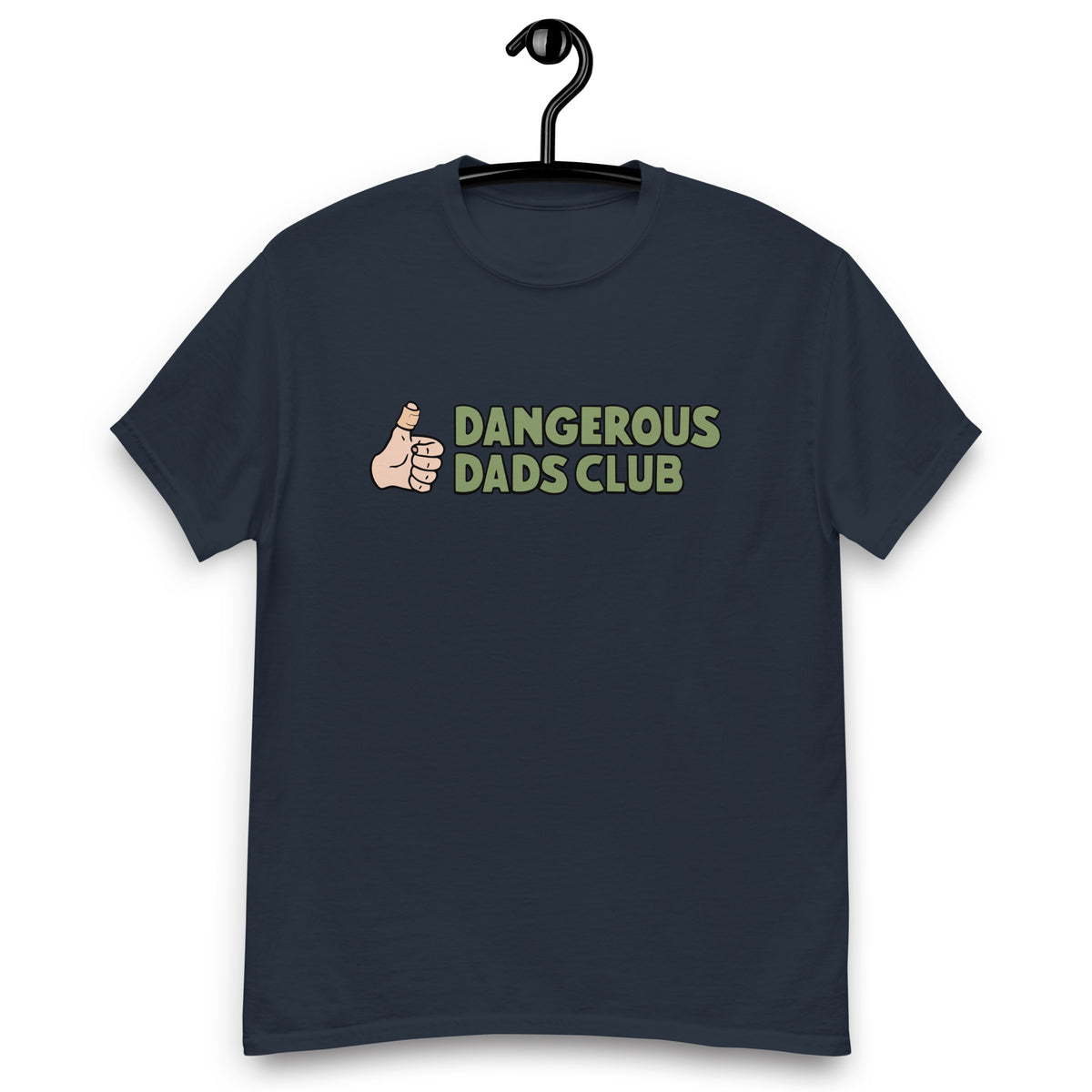 Dangerous Dads Club T-Shirt - Green logo-light thumb