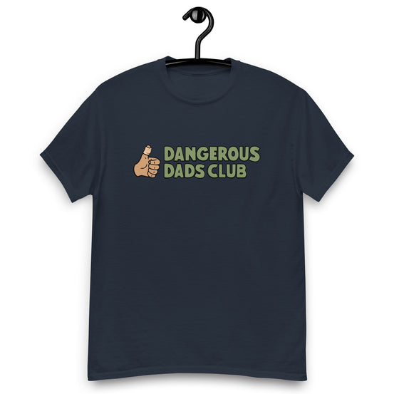 Dangerous Dads Club T-Shirt - Green logo-tan thumb