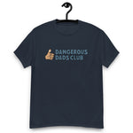 Dangerous Dads Club T-Shirt - Blue logo - tan thumb