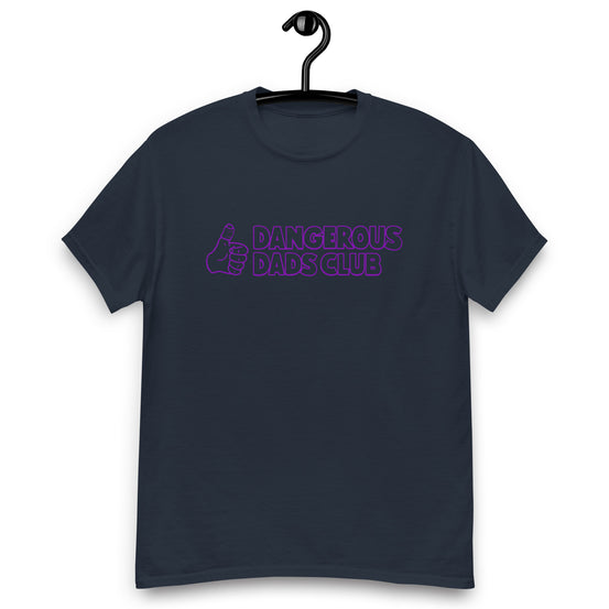 Dangerous Dads Club T-Shirt - purple outline logo