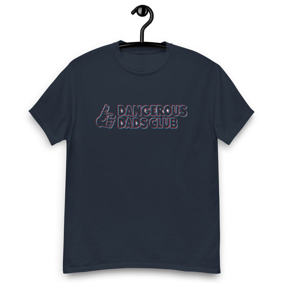 Dangerous Dads Club T-Shirt - Red-blue outline logo