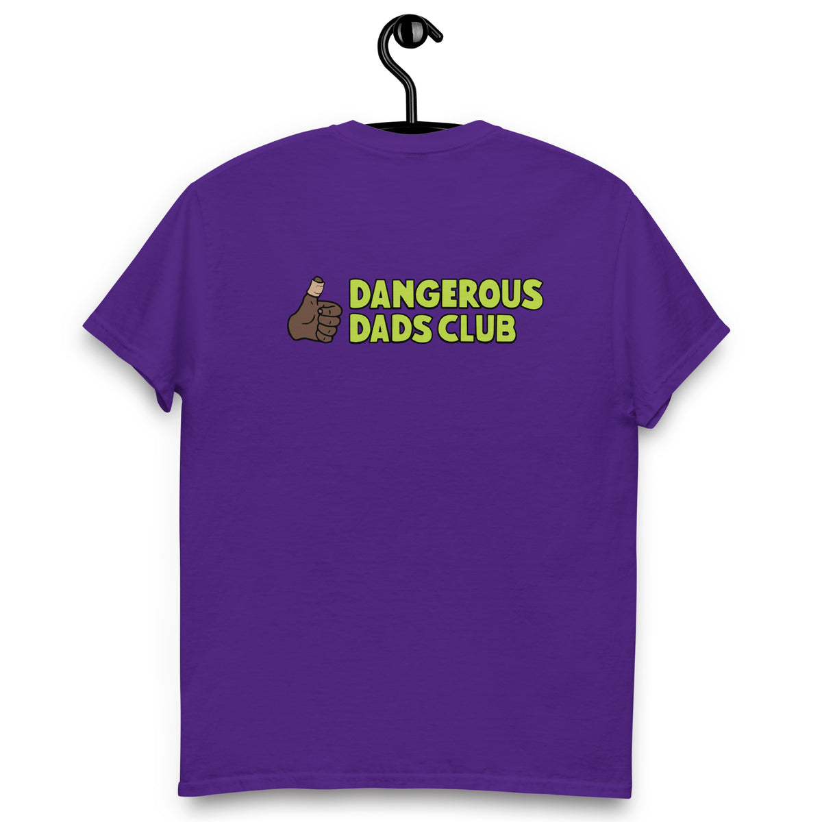 Dangerous Dads Club T-Shirt - L.Green logo with dark thumb