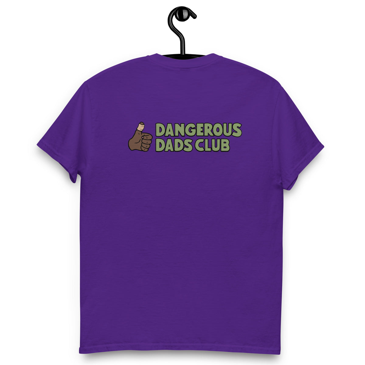 Dangerous Dads Club T-Shirt - Green logo with dark thumb