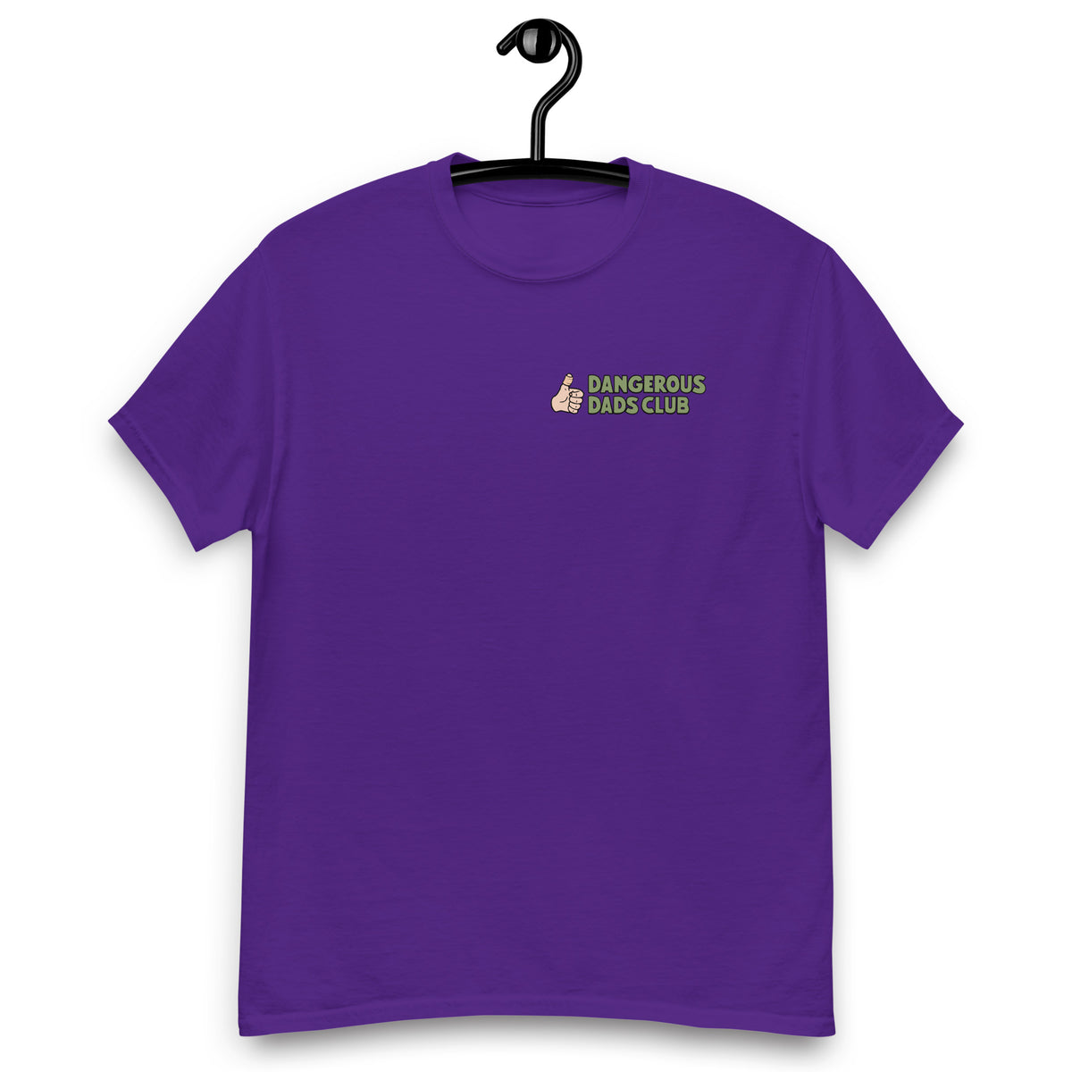 Dangerous Dads Club T-Shirt - Green logo with light thumb