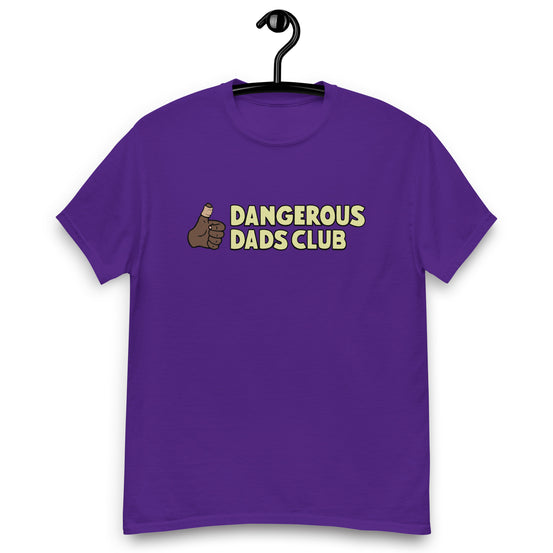 Dangerous Dads Club T-Shirt - yellow logo-dark thumb