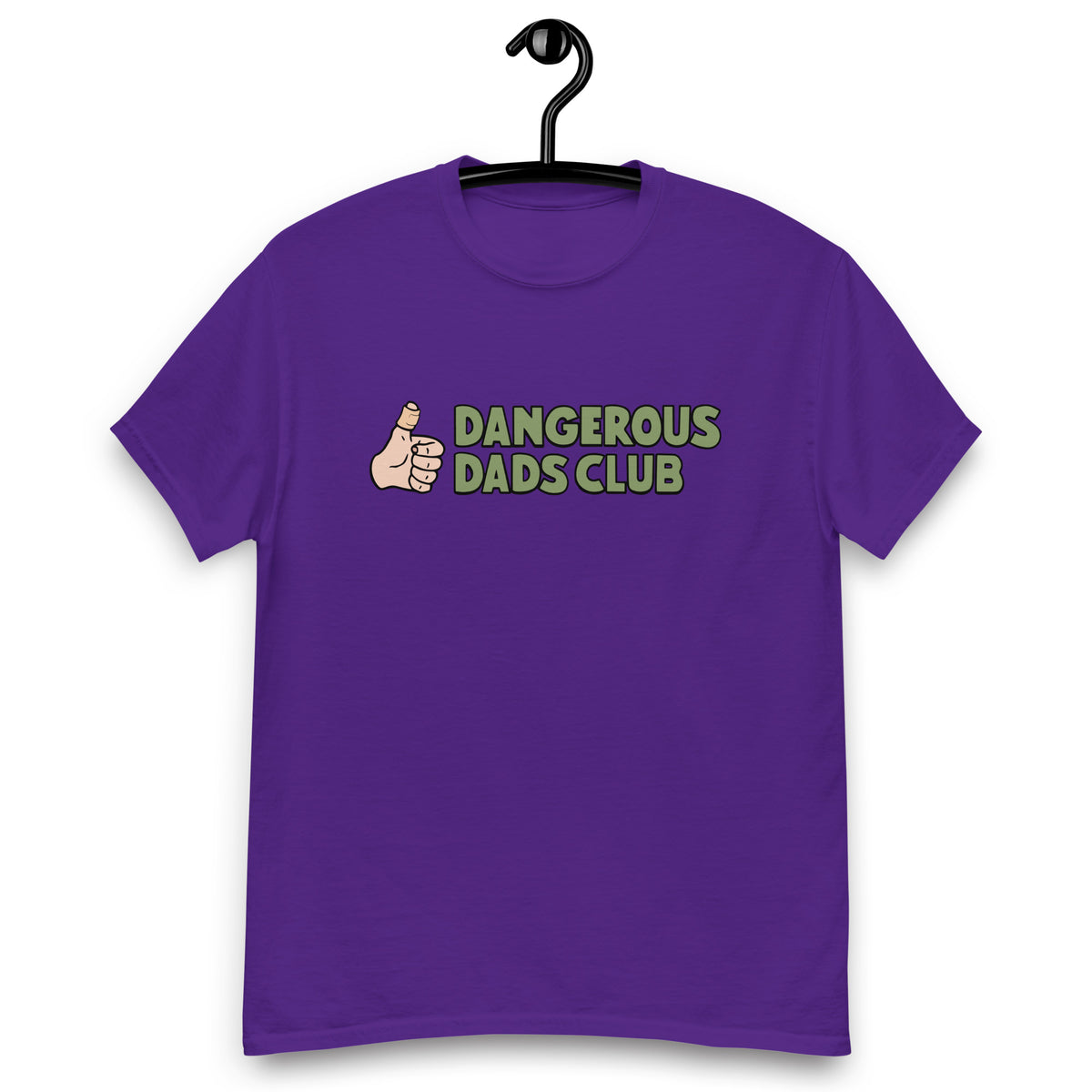 Dangerous Dads Club T-Shirt - Green logo-light thumb