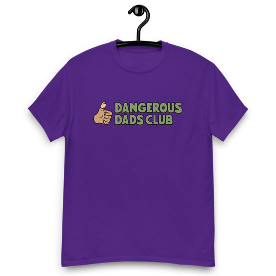 Dangerous Dads Club T-Shirt - Green logo-tan thumb
