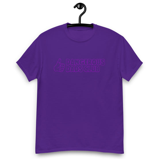 Dangerous Dads Club T-Shirt - purple outline logo