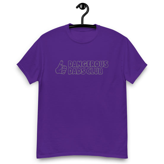 Dangerous Dads Club T-Shirt - Grey outline logo