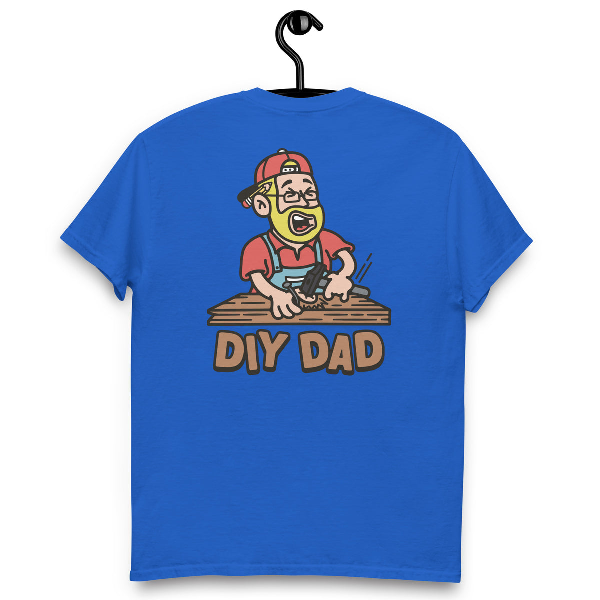 DIY Blond Hair Light Skin Tone Glasses Beard Dad T-Shirt