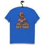 DIY Blond Hair Dark Skin Tone Glasses Moustache Dad T-Shirt