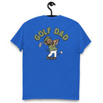 Golf Black Hair Tan Skin Tone Glasses Beard Dad T-Shirt