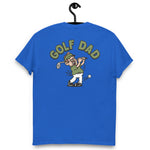 Golf Brown Hair Light Skin Tone Glasses Moustache Dad T-Shirt