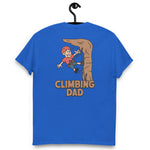 Climbing Blond Hair Light Skin Tone No-Glasses Stubble Dad T-Shirt