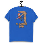 Climbing Brown Hair Light Skin Tone Glasses Moustache & Chin Beard Dad T-Shirt