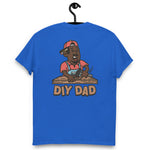 DIY Black Hair Dark Skin Tone No-Glasses Moustache & Chin Beard Dad T-Shirt
