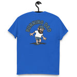 Running Black Hair Light Skin Tone No-Glasses Beard Dad T-Shirt