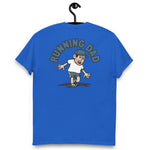 Running Black Hair Light Skin Tone No-Glasses Stubble Dad T-Shirt