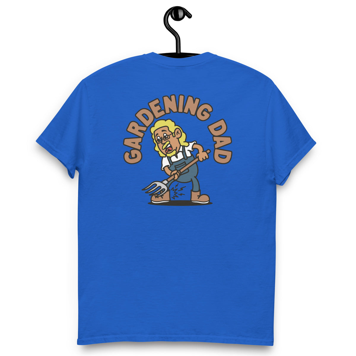 Gardening Blond Hair Tan Skin Tone Glasses Long Moustache & Chin Beard Dad T-Shirt