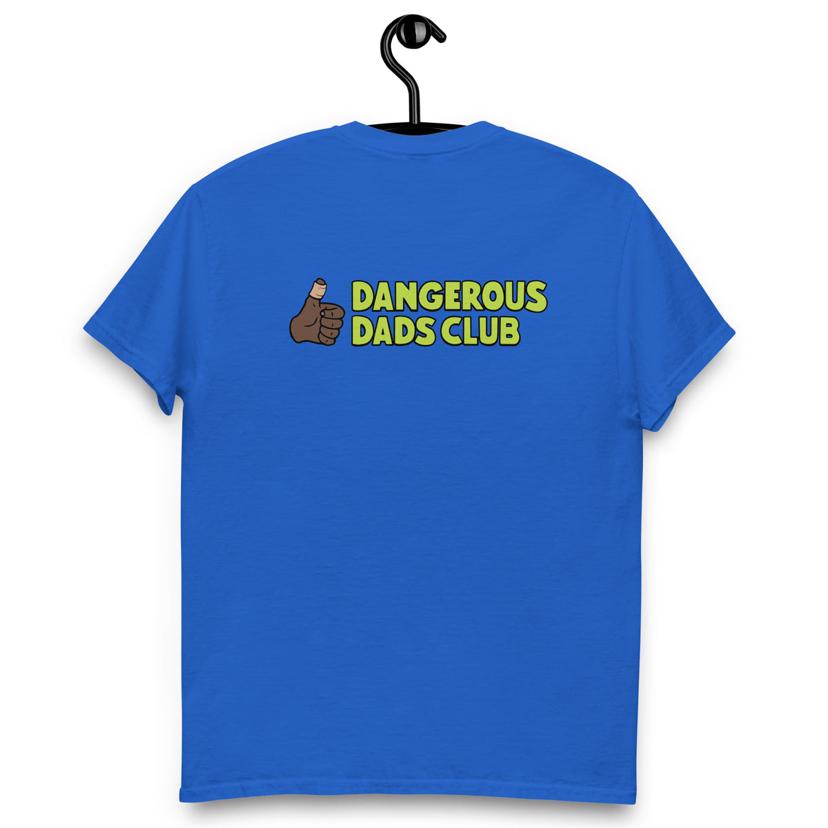 Dangerous Dads Club T-Shirt - L.Green logo with dark thumb