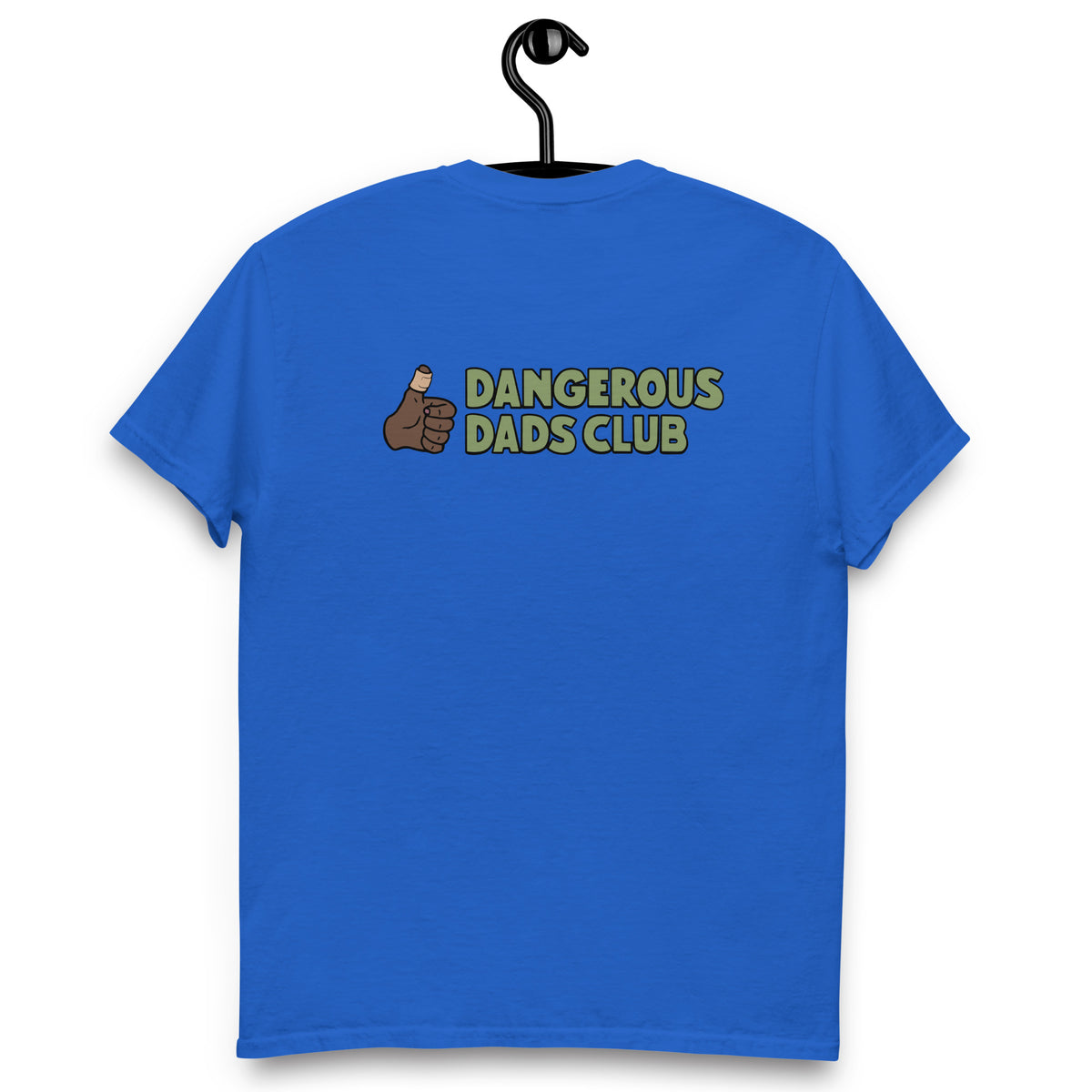 Dangerous Dads Club T-Shirt - Green logo with dark thumb