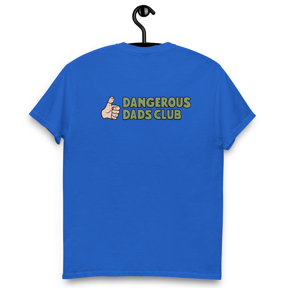 Dangerous Dads Club T-Shirt - Green logo with light thumb