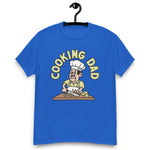 Cooking Black Hair Light Skin Tone No-Glasses Moustache Dad T-Shirt