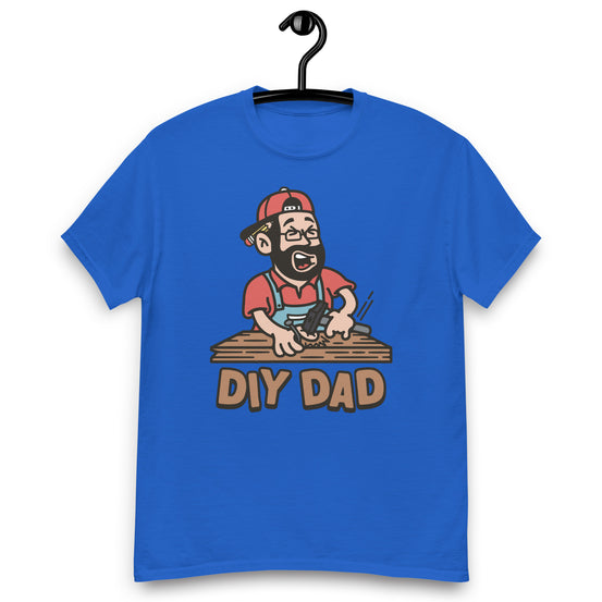 DIY Black Hair Light Skin Tone Glasses Beard Dad T-Shirt