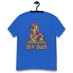 DIY Black Hair Tan Skin Tone No-Glasses Moustache & Chin Beard Dad T-Shirt