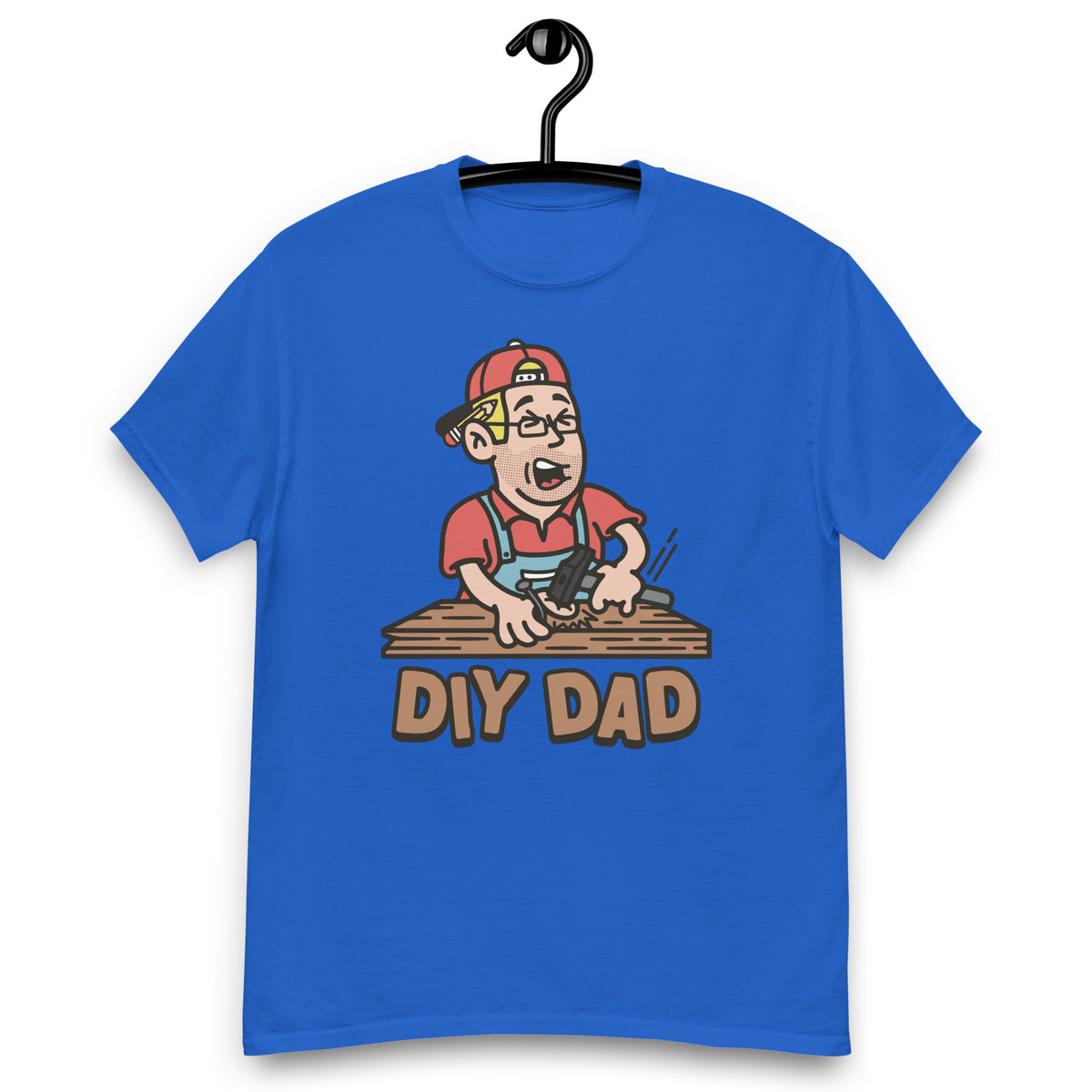 DIY Blond Hair Light Skin Tone Glasses Stubble Dad T-Shirt