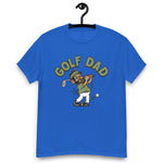 Golf Black Hair Tan Skin Tone Glasses Beard Dad T-Shirt