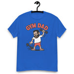 Gym Black Hair Light Skin Tone Glasses Short Beard Dad T-Shirt