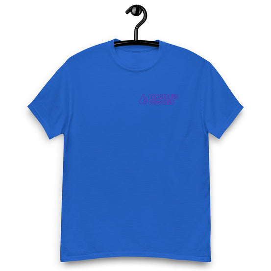 Dangerous Dads Club T-Shirt - purple outline logo