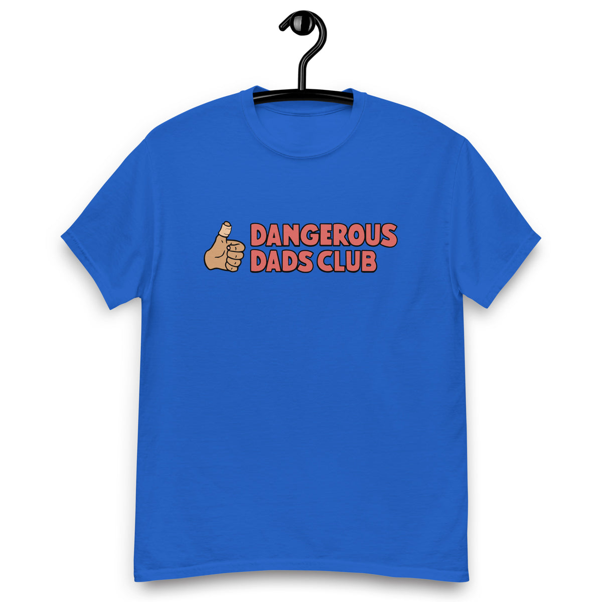 Dangerous Dads Club T-Shirt - Red logo-tan thumb