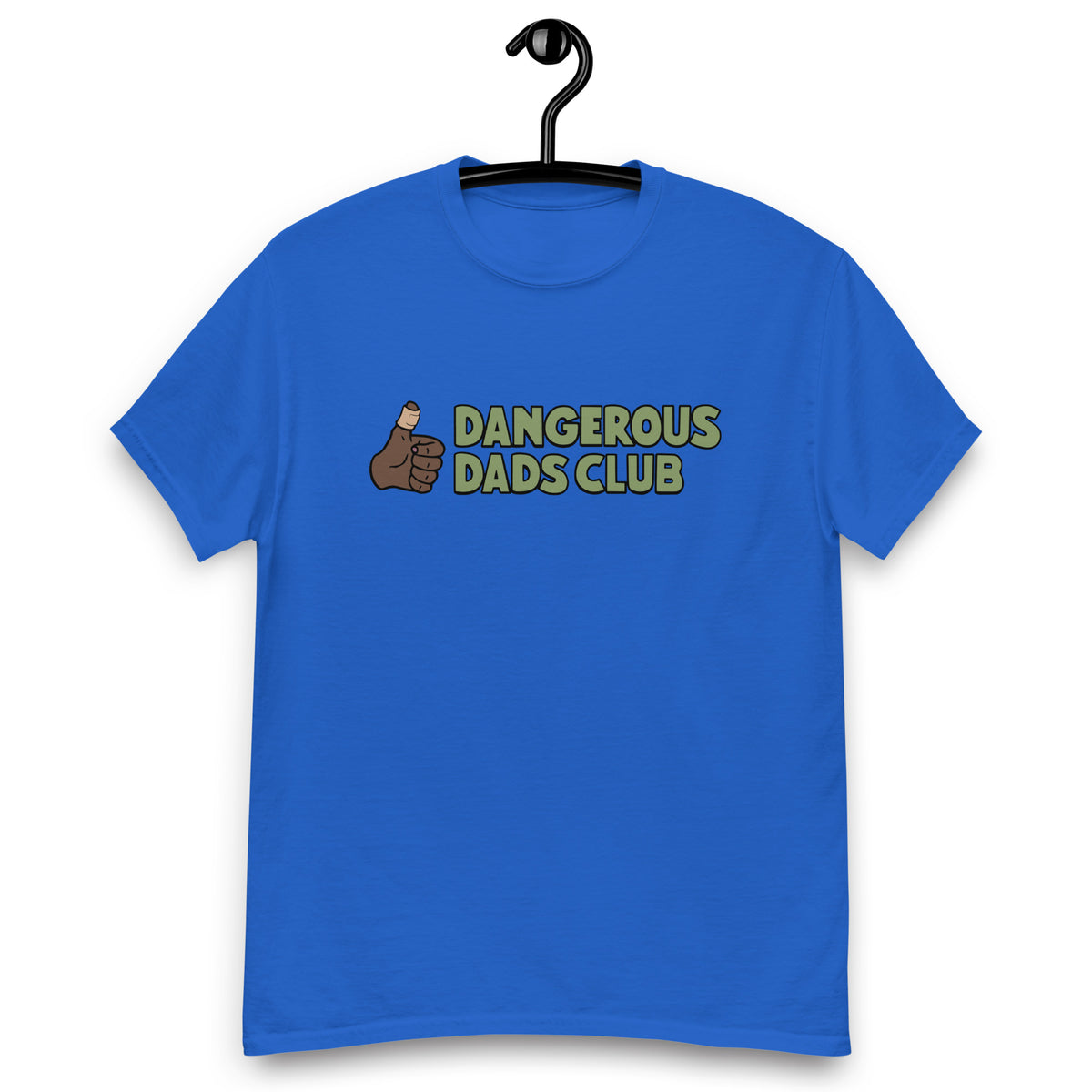 Dangerous Dads Club T-Shirt - Green logo-dark thumb