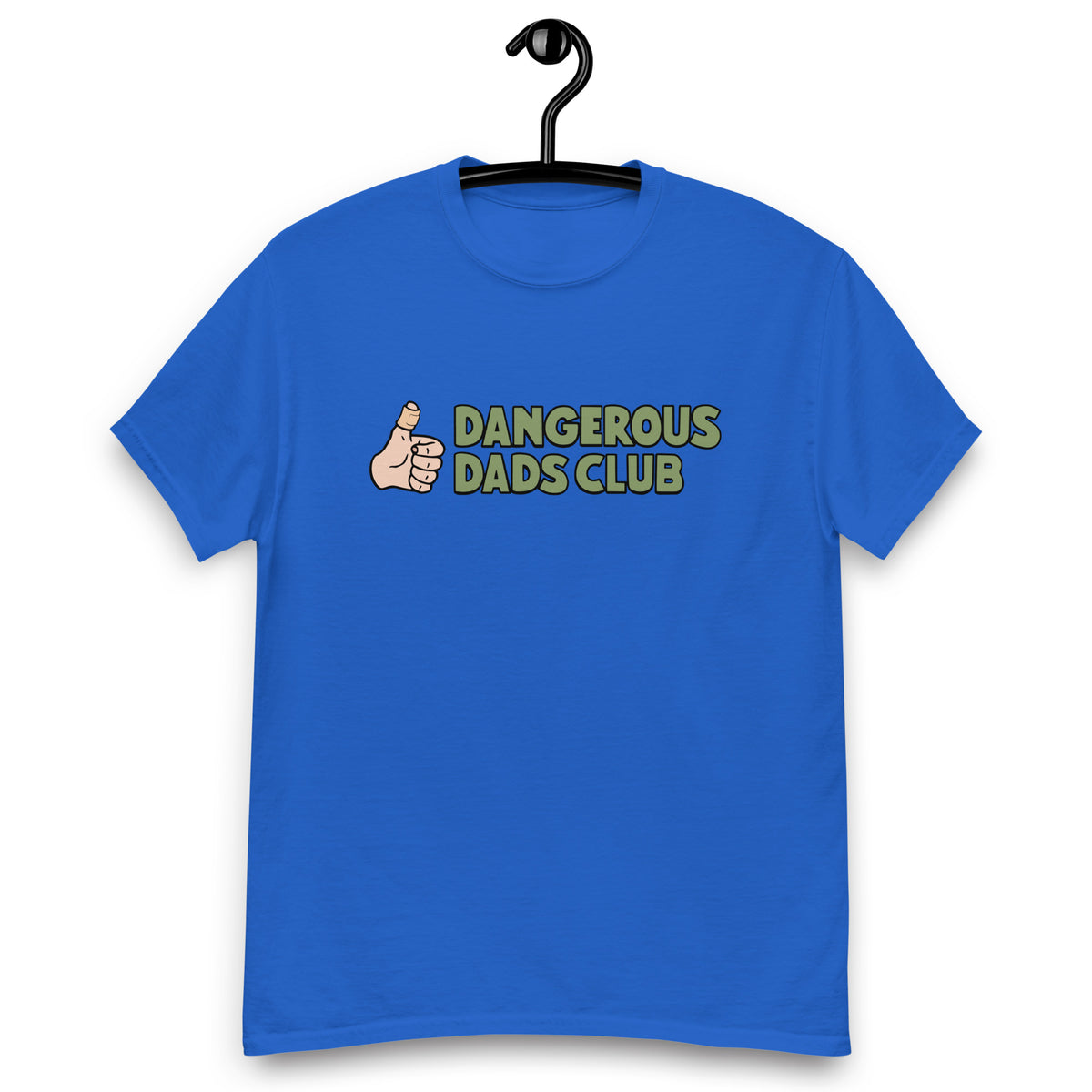 Dangerous Dads Club T-Shirt - Green logo-light thumb