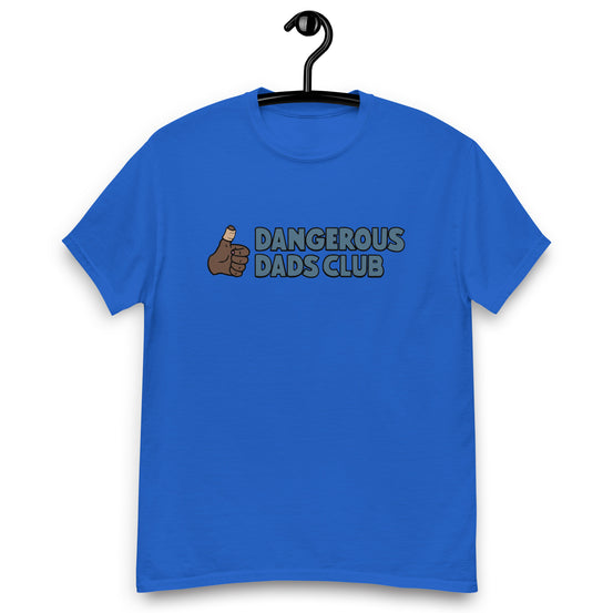Dangerous Dads Club T-Shirt - Blue logo-dark thumb
