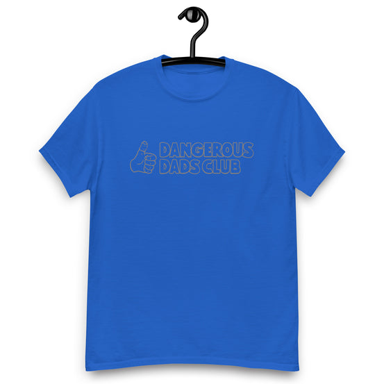 Dangerous Dads Club T-Shirt - Grey outline logo