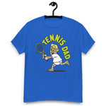 Tennis Blond Hair Light Skin Tone Glasses Medium Moustache Dad T-Shirt