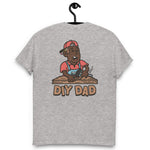 DIY Brown Hair Dark Skin Tone No-Glasses Stubble Dad T-Shirt