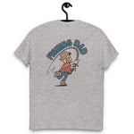 Fishing Blond Hair Light Skin Tone No-Glasses Beard Dad T-Shirt