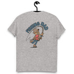 Fishing Blond Hair Tan Skin Tone No-Glasses Moustache Dad T-Shirt