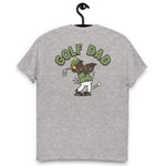 Golf Blond Hair Dark Skin Tone No-Glasses Stubble Dad T-Shirt