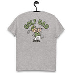 Golf Blond Hair Light Skin Tone No-Glasses Moustache Dad T-Shirt