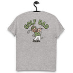 Golf Brown Hair Light Skin Tone Glasses Beard Dad T-Shirt