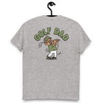 Golf Brown Hair Tan Skin Tone Glasses Moustache Dad T-Shirt
