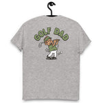 Golf Brown Hair Tan Skin Tone No-Glasses Stubble Dad T-Shirt