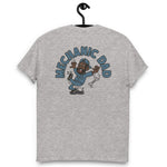 Mechanic Black Hair Dark Skin Tone No-Glasses Beard Dad T-Shirt