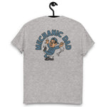 Mechanic Black Hair Tan Skin Tone Glasses Moustache Dad T-Shirt